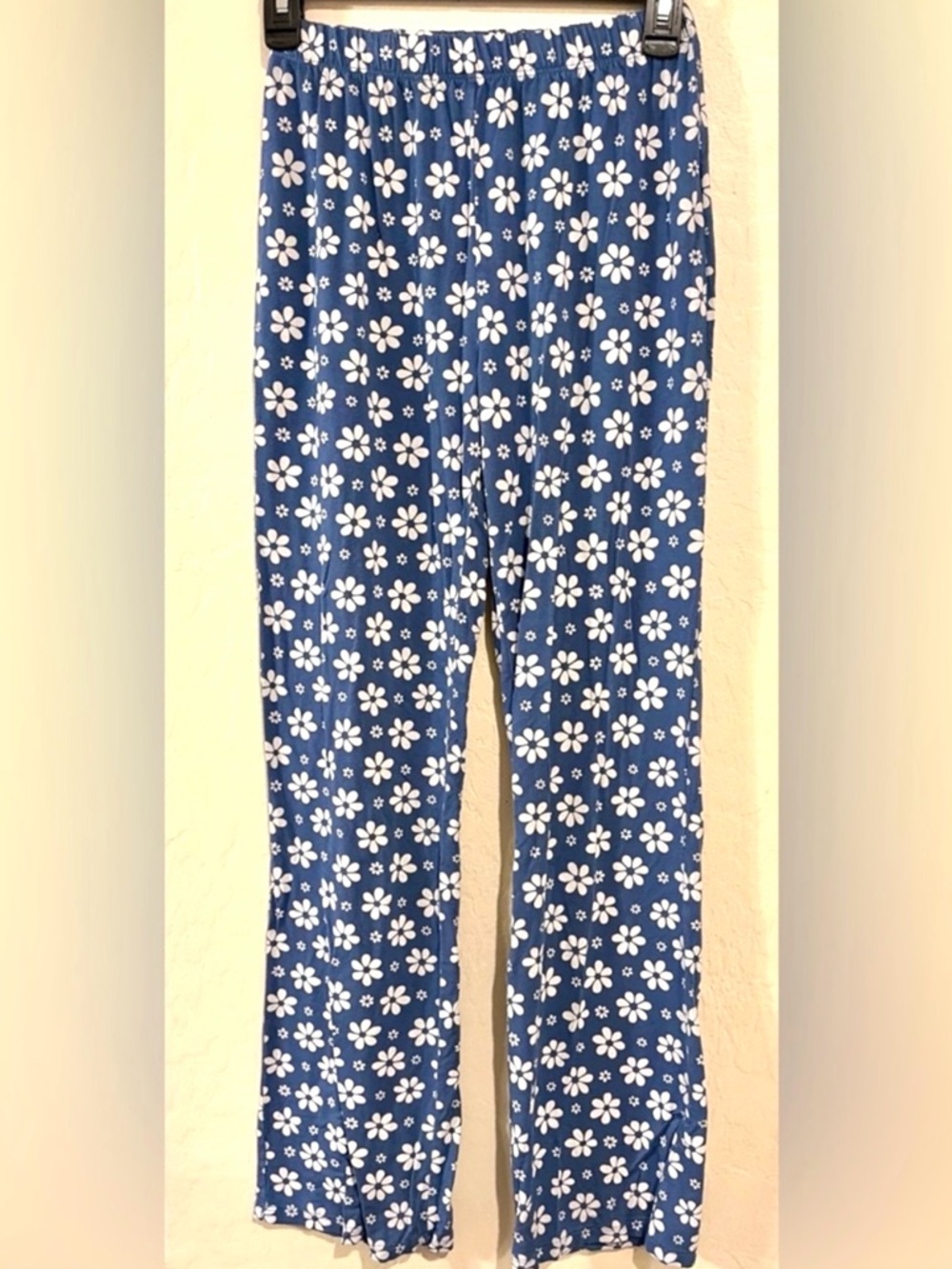 Vintage Billabong Blue Floral Pants Y2K Beach Lounge Elastic Waist - Size XS/S